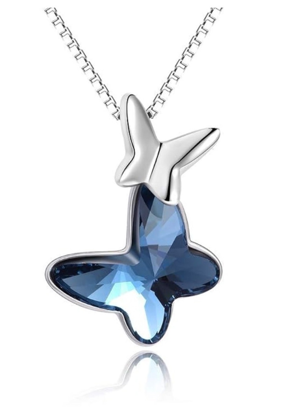 Adorable Butterfly Pendant; 925 Sterling Silver